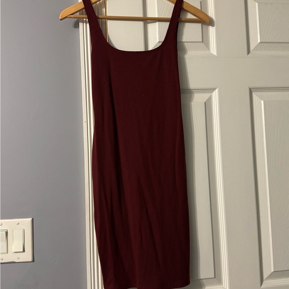 Forever 21 Burgundy Midi Dress - Picture 1 of 2